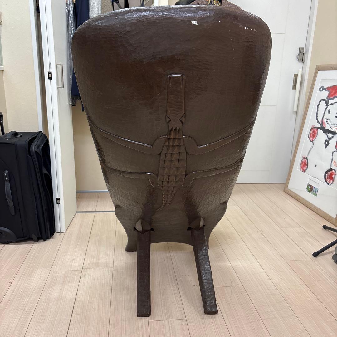 ウッド　組み立て式高背椅子