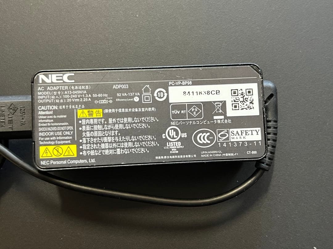 Windowsノート本体 NEC VersaPro PC-VKL21XZG5 Core i3 16G