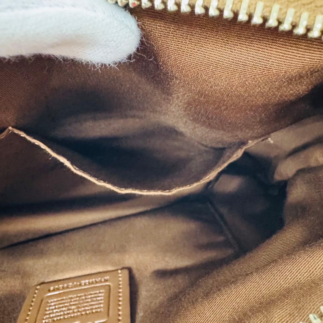 ✨COACH✨コーチ✨シグネチャー✨ブラウン✨ヴィンテージ✨ハンドバッグ✨