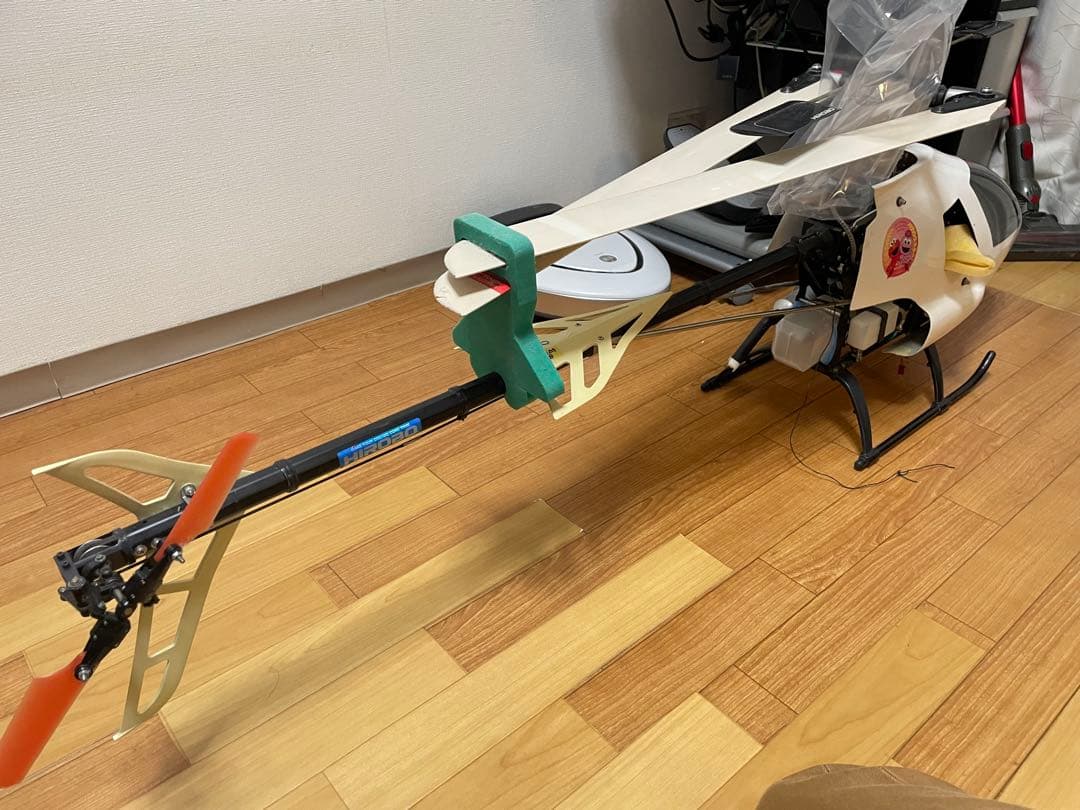 リモートID高い送料とスケールボディ込 BELL206Long ranger