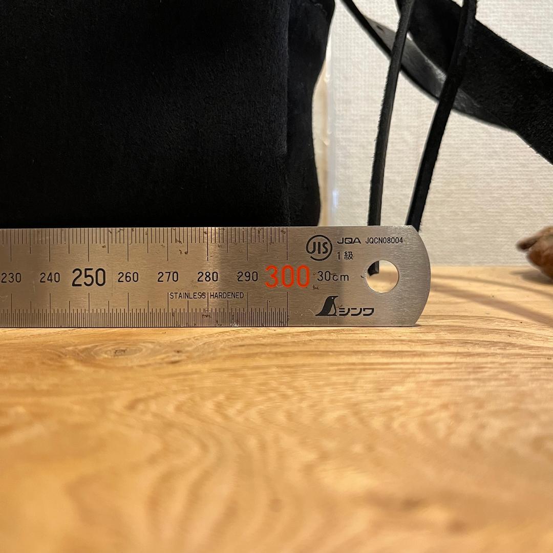 間口が広いバッグ kudu革 スエードバッグ レザーボストンバッグ 黒 #299