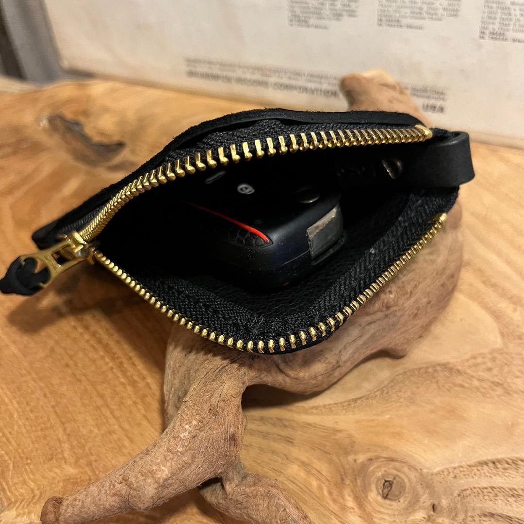 間口が広いバッグ kudu革 スエードバッグ レザーボストンバッグ 黒 #299