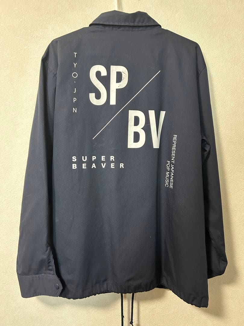 SUPER BEAVER コーチジャケット　Mサイズ ネイビー
