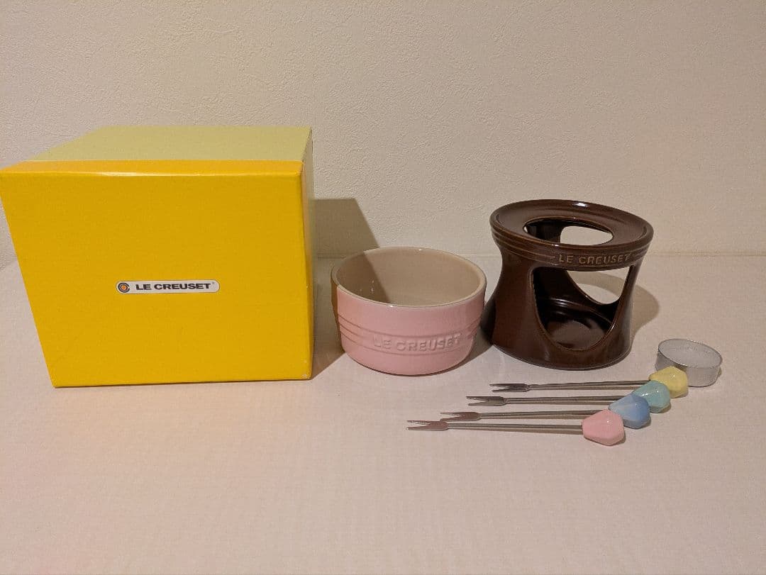 ル・クルーゼ　チーズフォンデュセット　新品未使用　箱付き