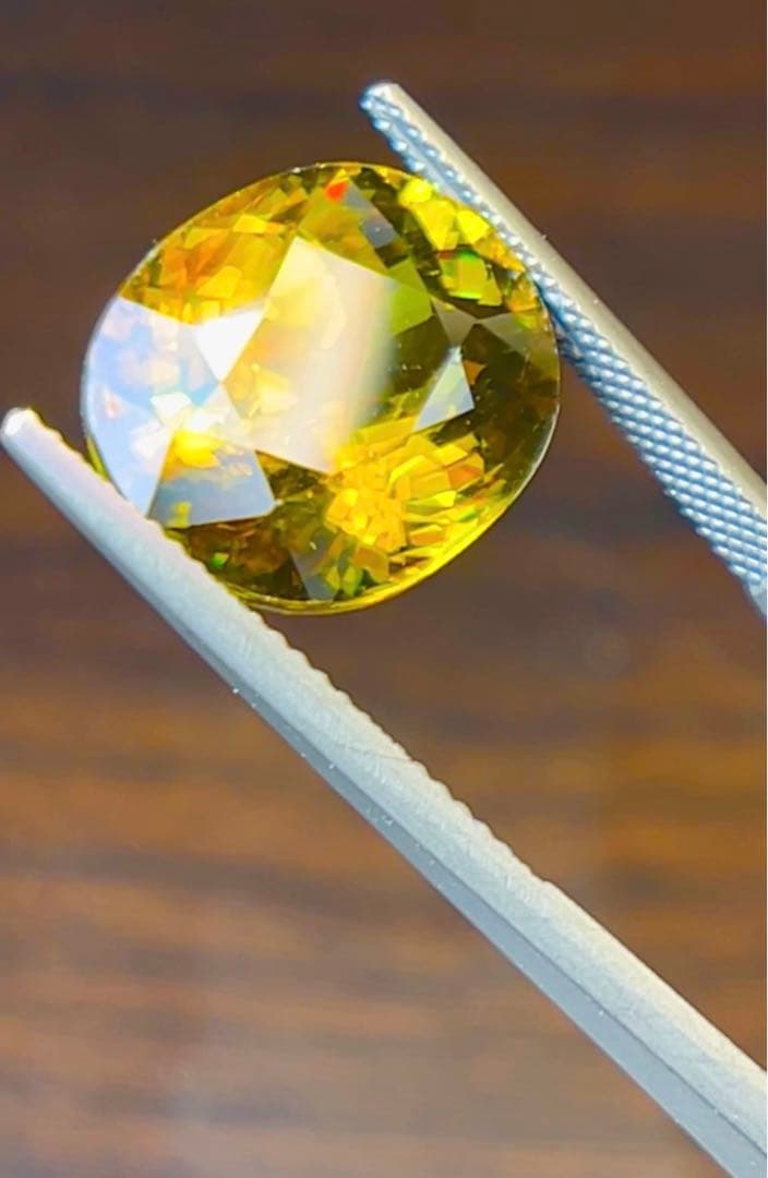 ◆極大◆13.450ctイエロースフェーン 天然 宝石 パワーストーン