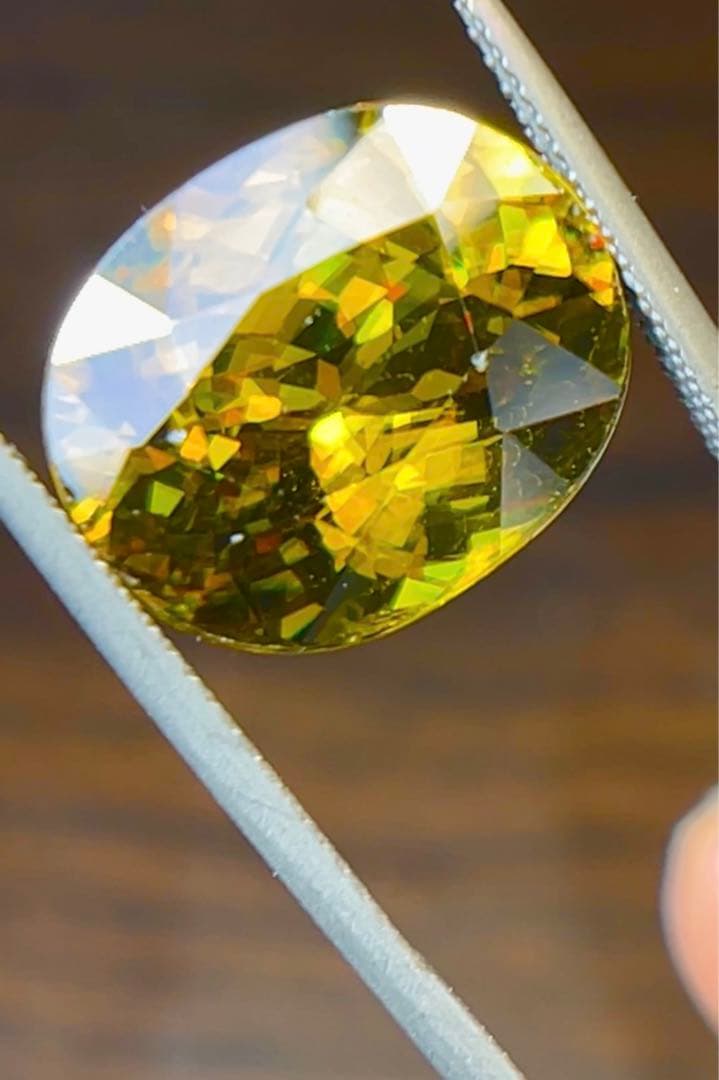 ◆極大◆13.450ctイエロースフェーン 天然 宝石 パワーストーン