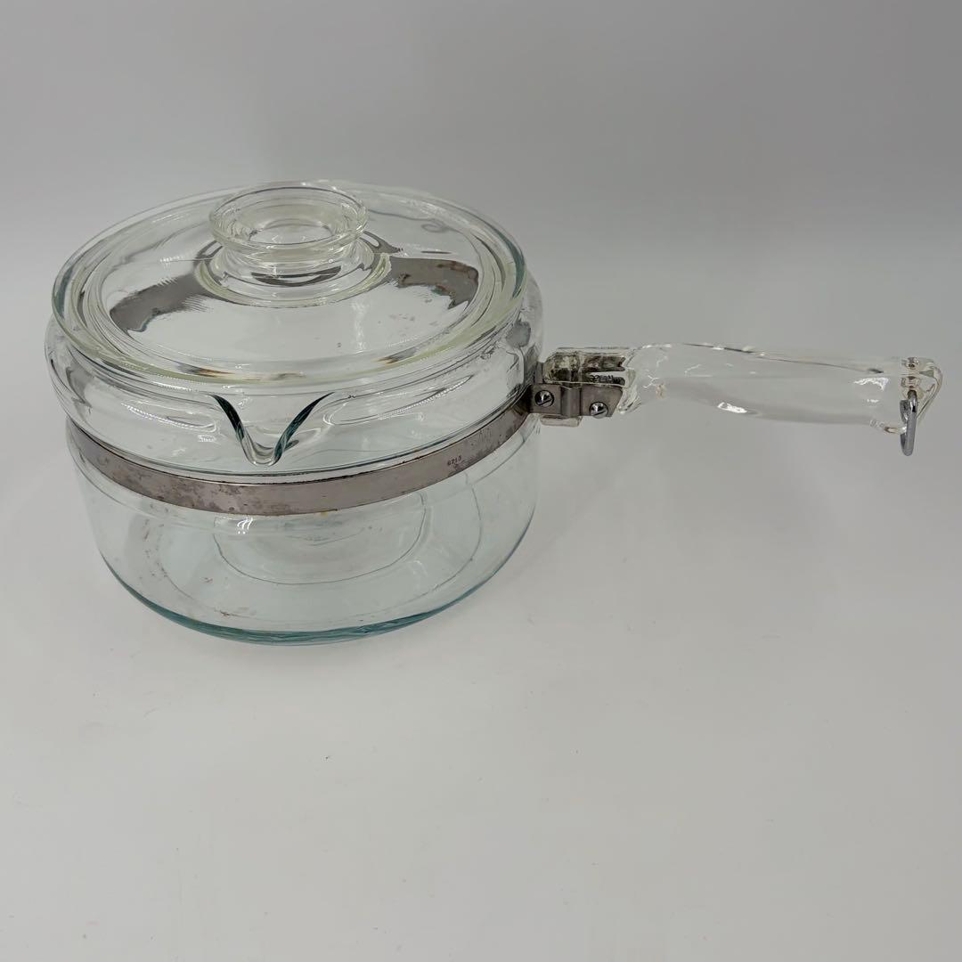 オールドパイレックス 片手鍋 ガラス鍋 17cm ヴィンテージ