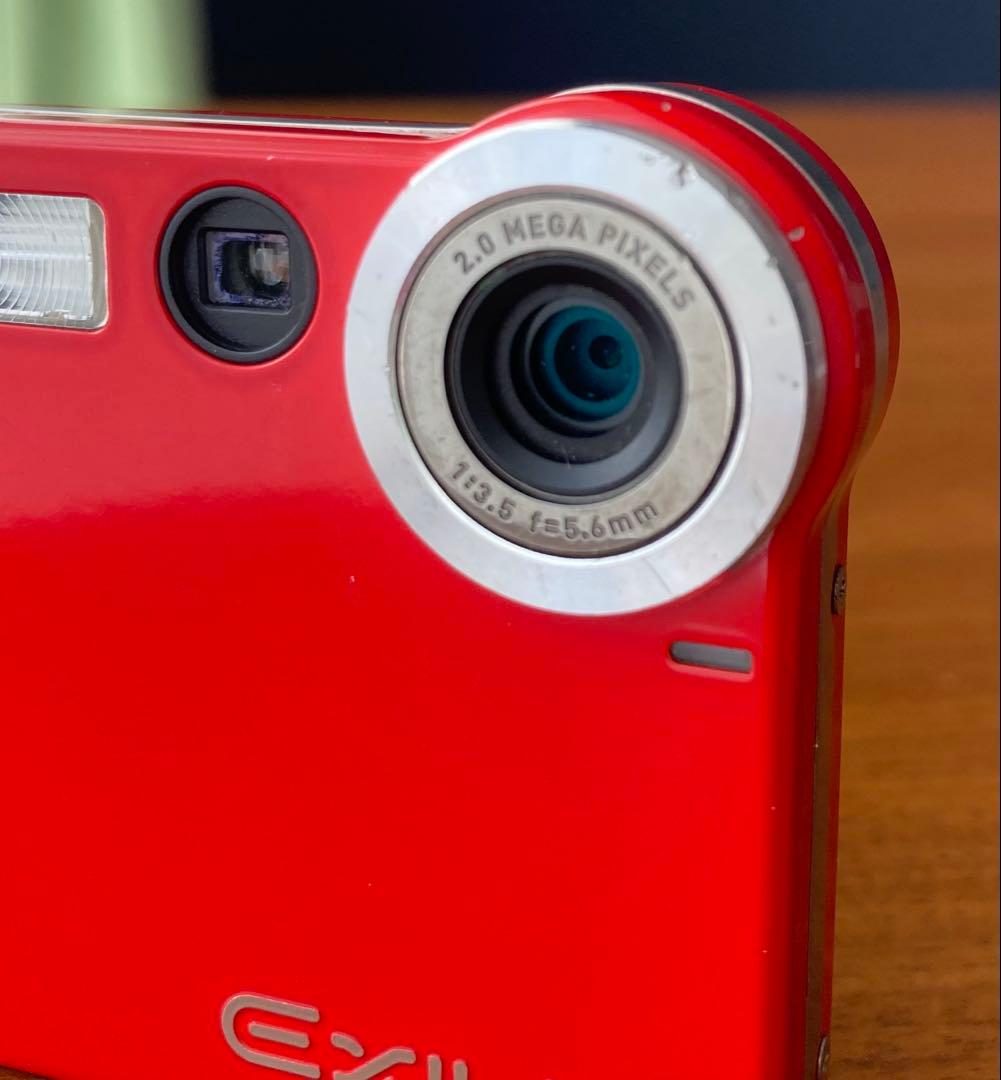 CASIO EXILIM EX-S20 カシオ エクシリム デジタルカメラ 赤