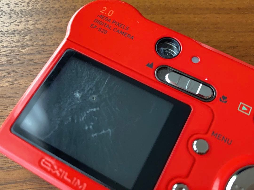 CASIO EXILIM EX-S20 カシオ エクシリム デジタルカメラ 赤