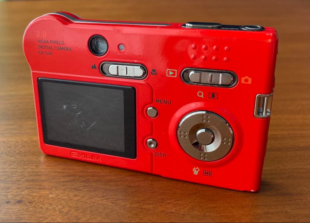 CASIO EXILIM EX-S20 カシオ エクシリム デジタルカメラ 赤