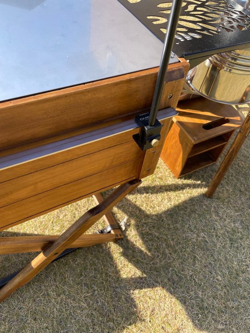 「最高級ステンレス」ブラックデザイン　合舎用　エッジスタンド取り付けバー