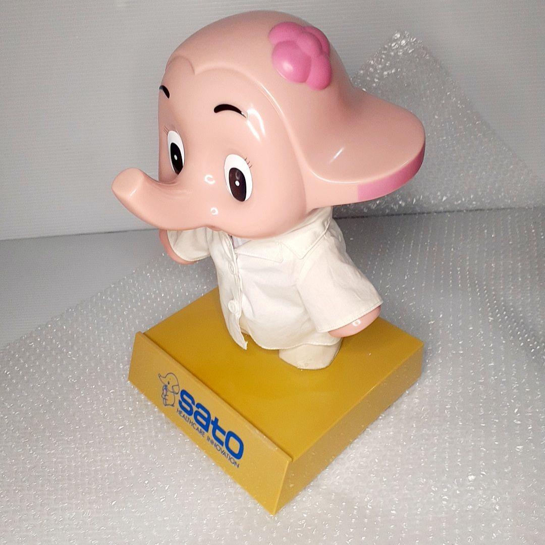 【当時物】サトコちゃん 佐藤製薬 白衣 特大 約35cm フィギュア 台座付き