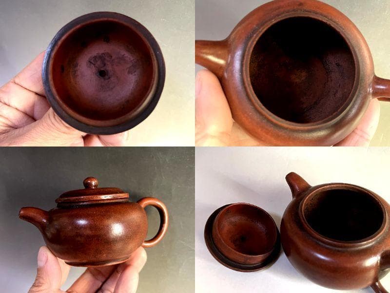 急須■唐物 竹林深處 幽逸公款 紫砂朱泥急須 茶器 後手 古玩 時代物 骨董■①
