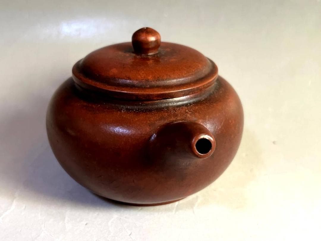 急須■唐物 竹林深處 幽逸公款 紫砂朱泥急須 茶器 後手 古玩 時代物 骨董■①