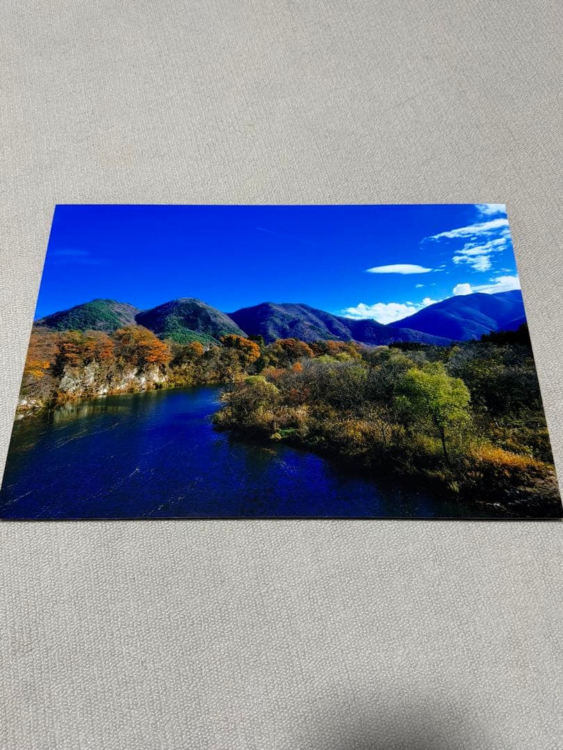 美しい福島県下郷町のA3サイズ超光沢風景写真パネル新品