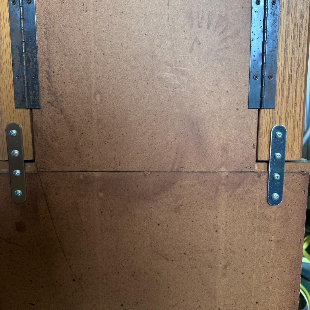 USDE アンティーク　レトロ　ミラー付　　ジュエリーチェスト　猫脚