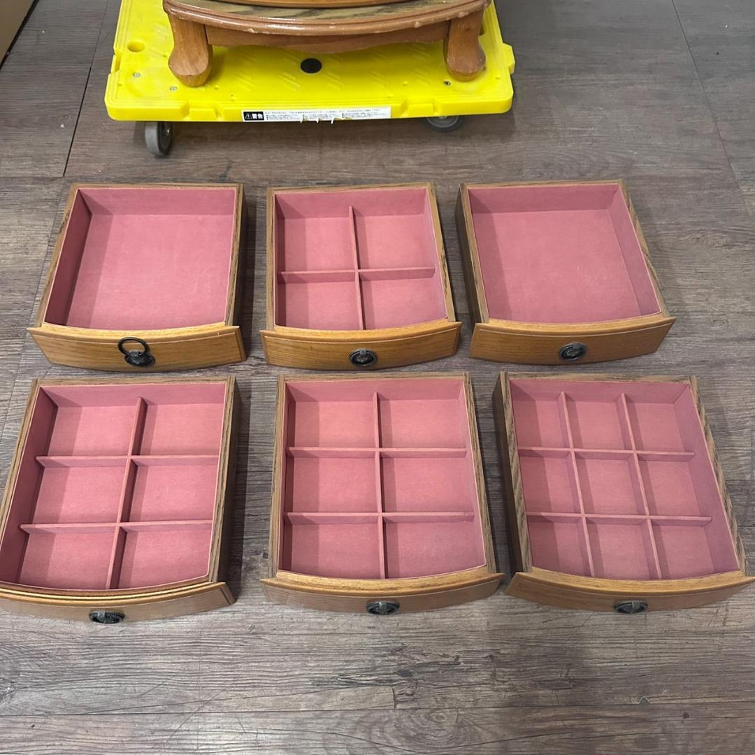 USDE アンティーク　レトロ　ミラー付　　ジュエリーチェスト　猫脚