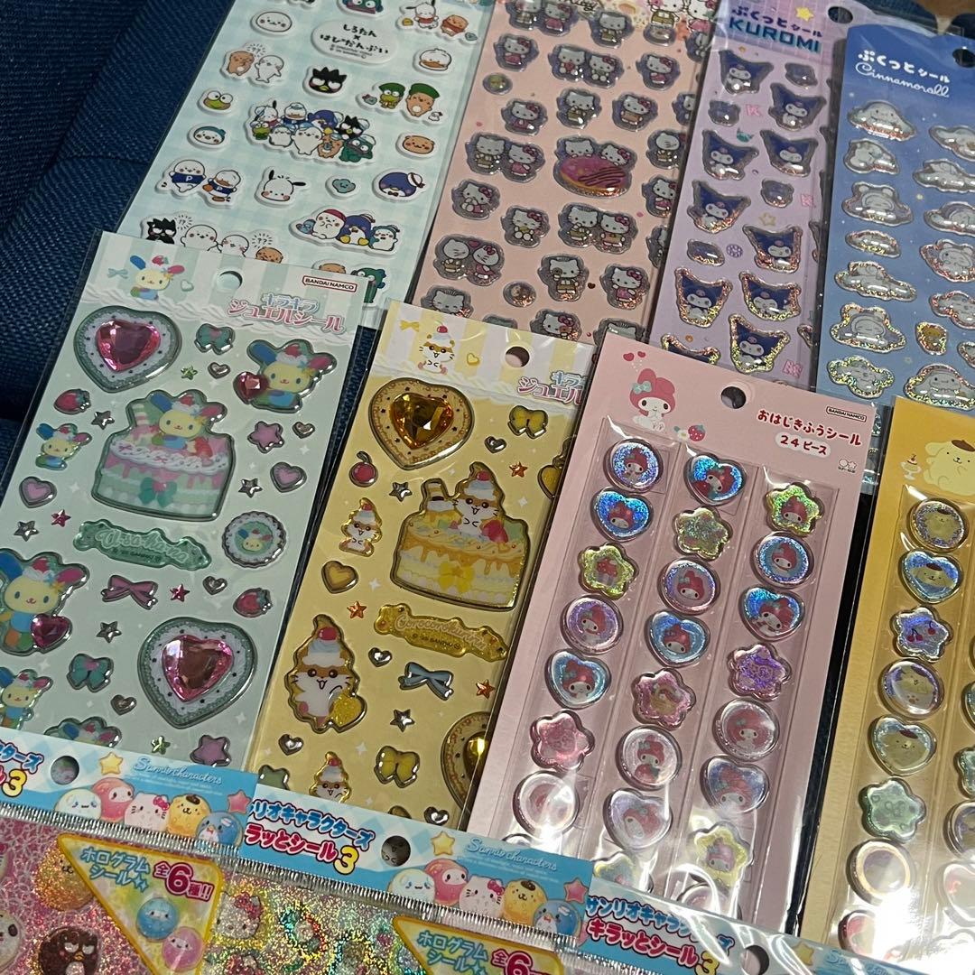 サンリオ　キラキラジュエルシール　おはじきシール　キラッとシール3 タイルシール