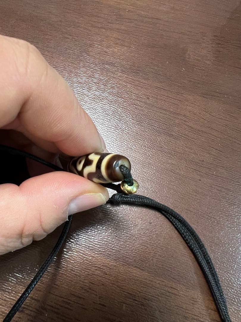 天然瑪瑙　十字六眼天珠 ネックレス