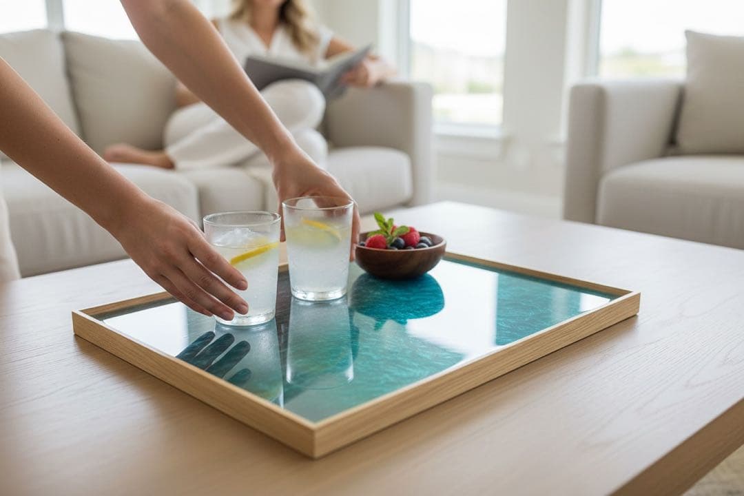 刻Craft エポキシレジントレー　Ｌサイズ　刻Stockグレード