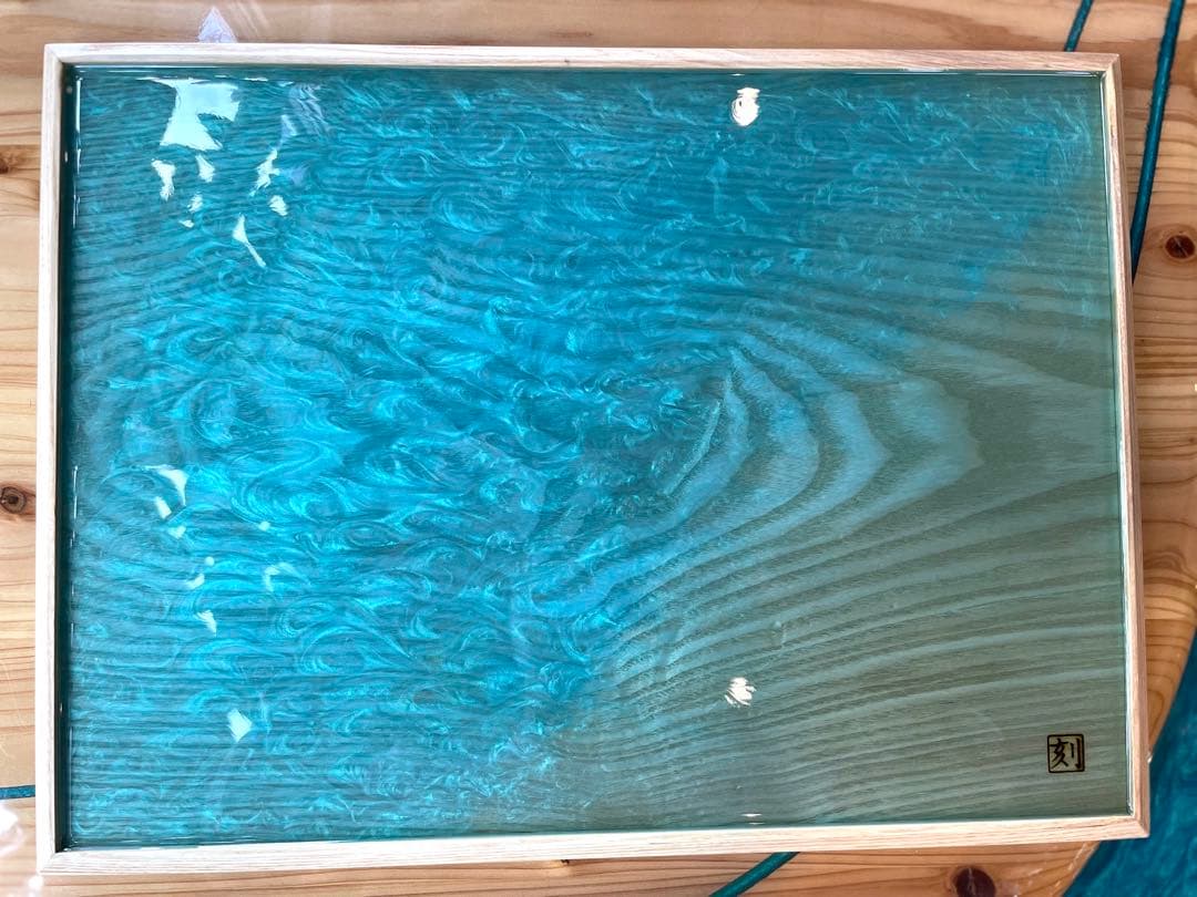 刻Craft エポキシレジントレー　Ｌサイズ　刻Stockグレード