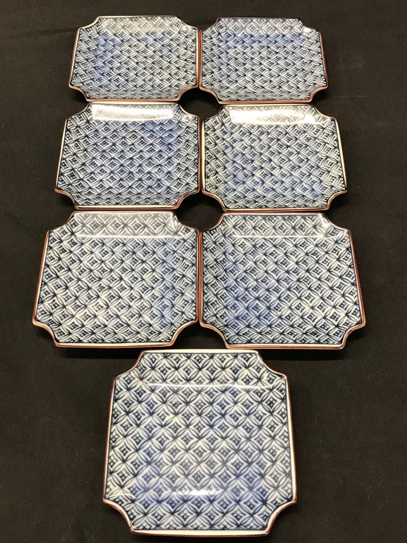 値下！【美品】清水焼　白陶窯　小皿　7P