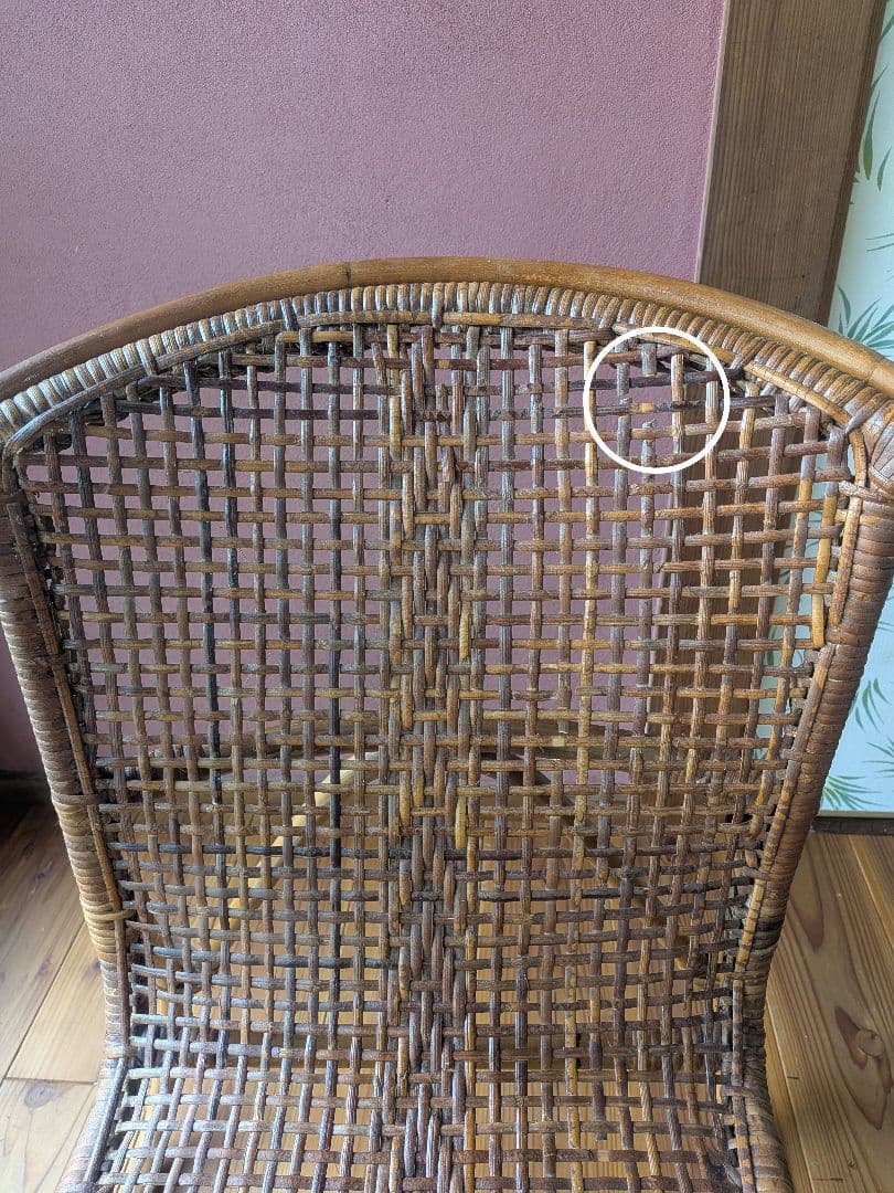 ラタン製椅子
