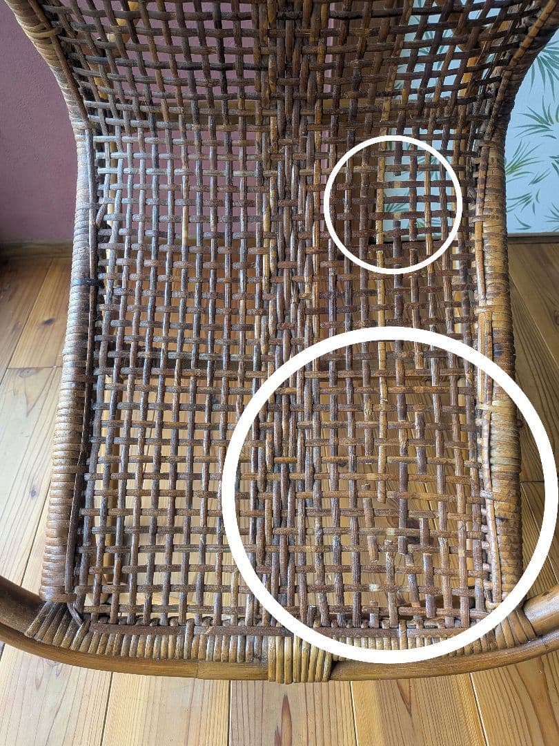 ラタン製椅子