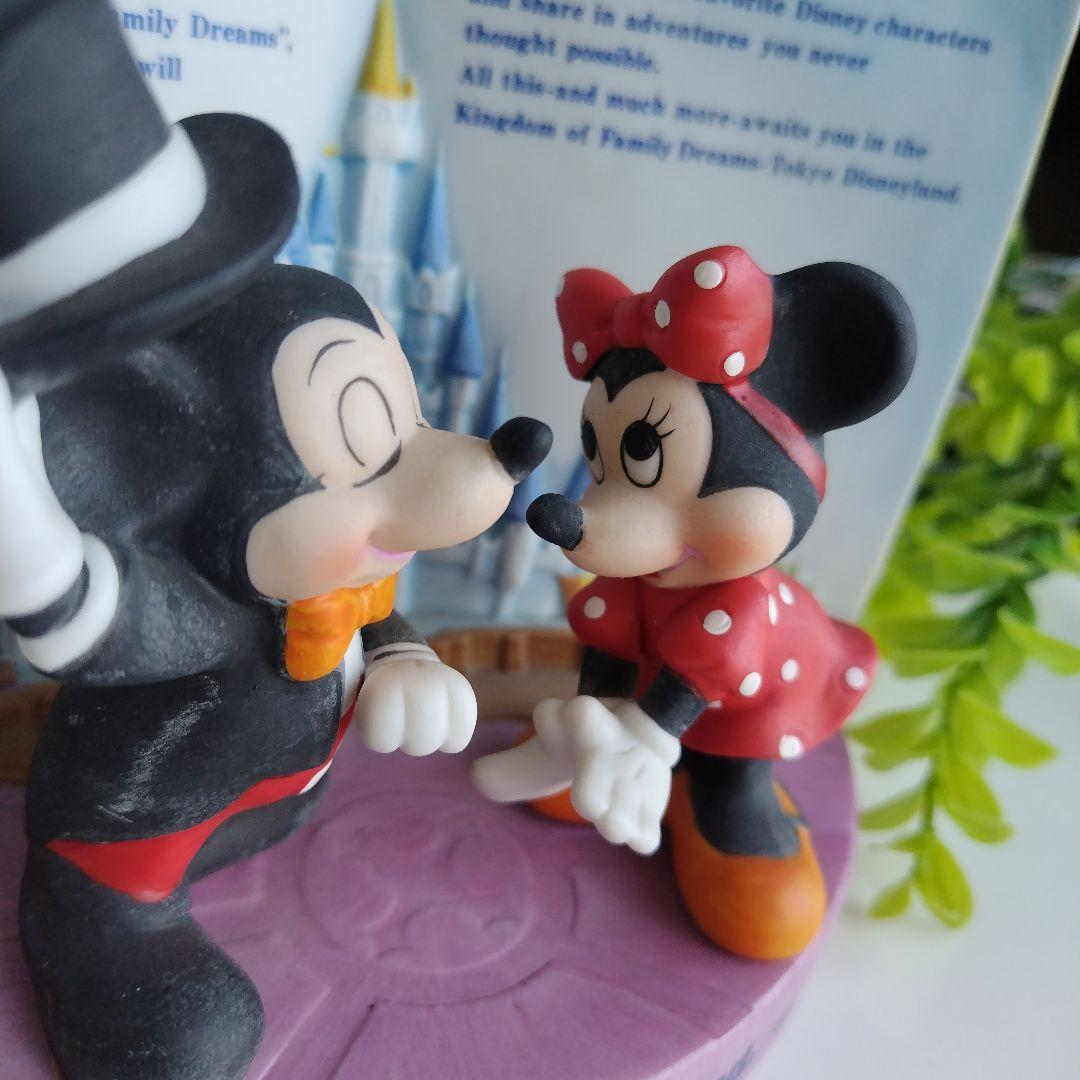 1986年製 DISNEY ミッキー＆ミニー シンデレラ城 BOOK型フィギュア