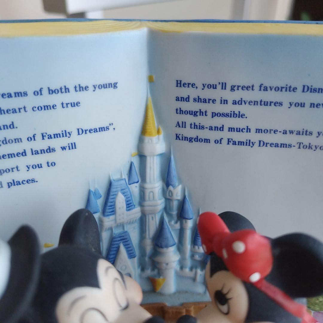 1986年製 DISNEY ミッキー＆ミニー シンデレラ城 BOOK型フィギュア