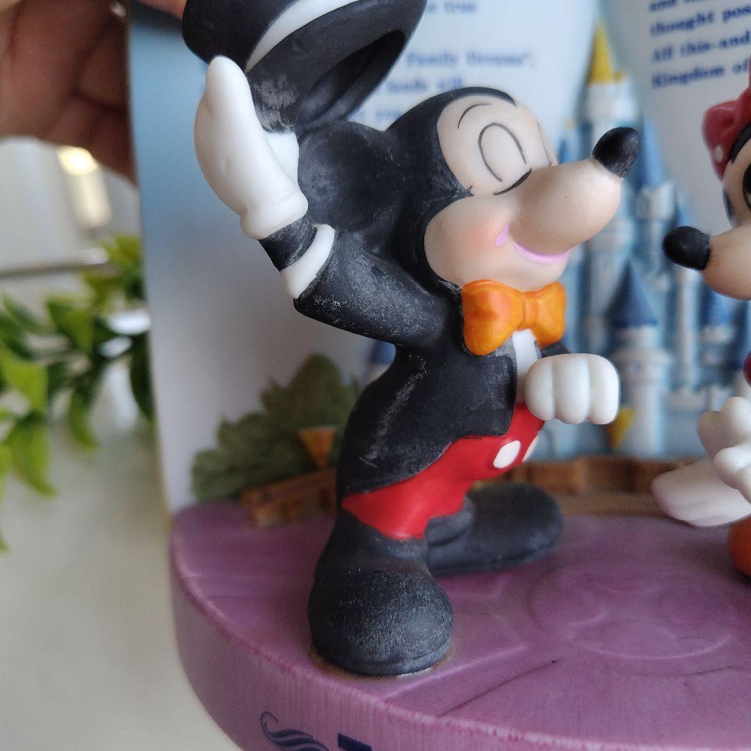 1986年製 DISNEY ミッキー＆ミニー シンデレラ城 BOOK型フィギュア