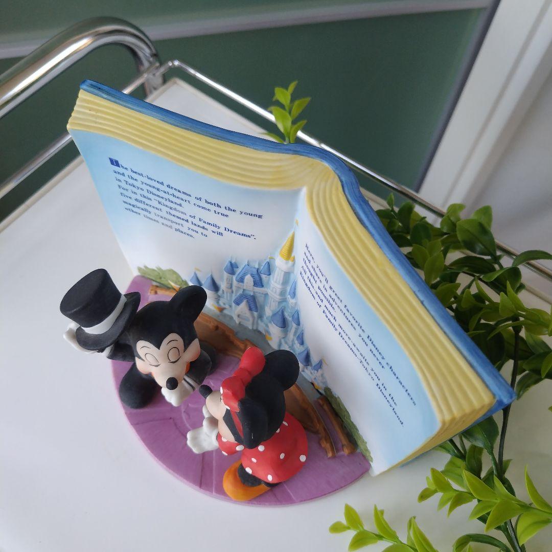 1986年製 DISNEY ミッキー＆ミニー シンデレラ城 BOOK型フィギュア
