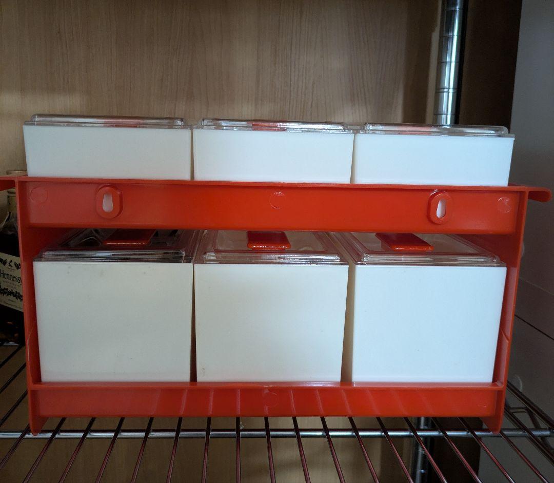 Kitchen Flower 調味料ケース 昭和レトロ ポップ キッチンフラワー