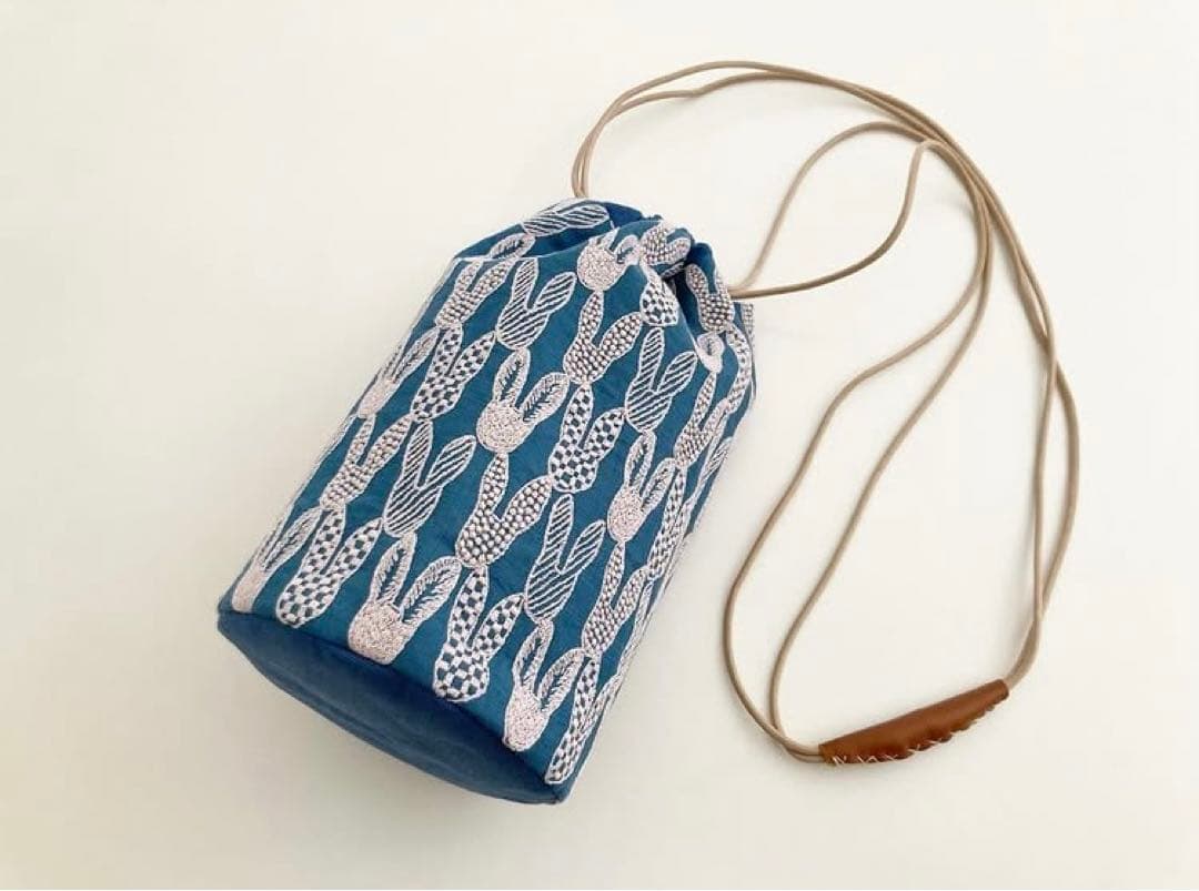 \"lintu“丸底巾着ショルダーバッグ