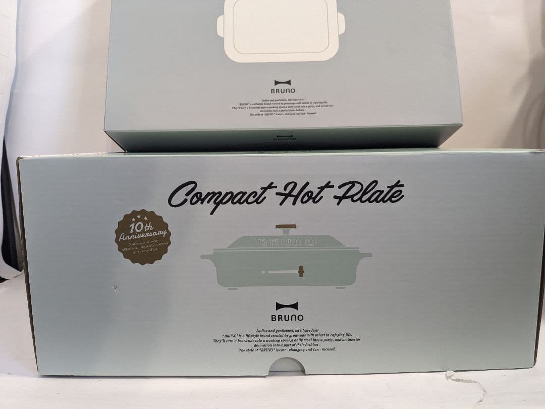 【未使用】BRUNO　セット品　ホットプレート スパークルグリーン　セラミック付