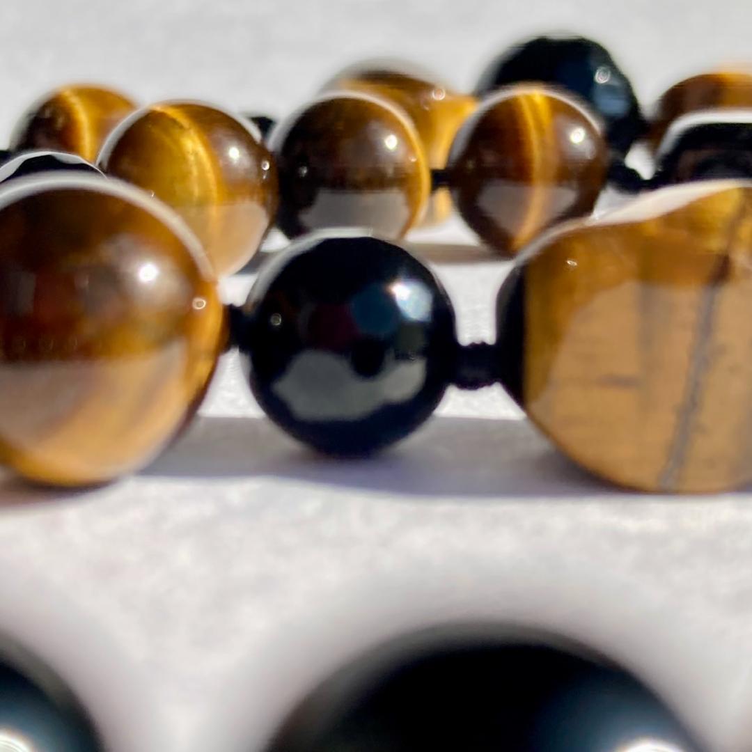 値引き中です【ゴージャス！】タイガーアイ＆ブラックスピネル ネックレス