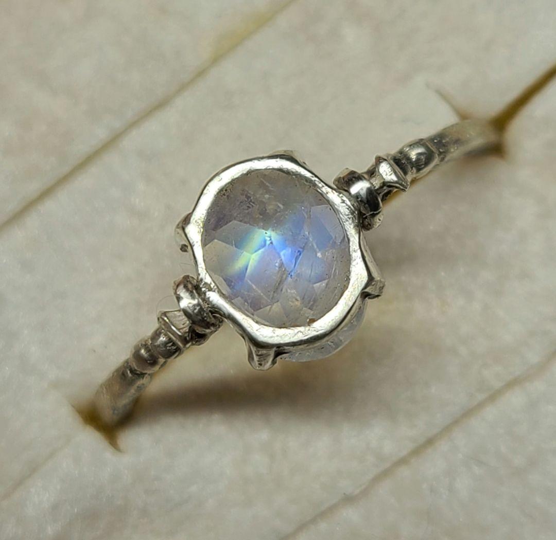 ダブルレインボー!!★レインボームーンストーンスイングリング★