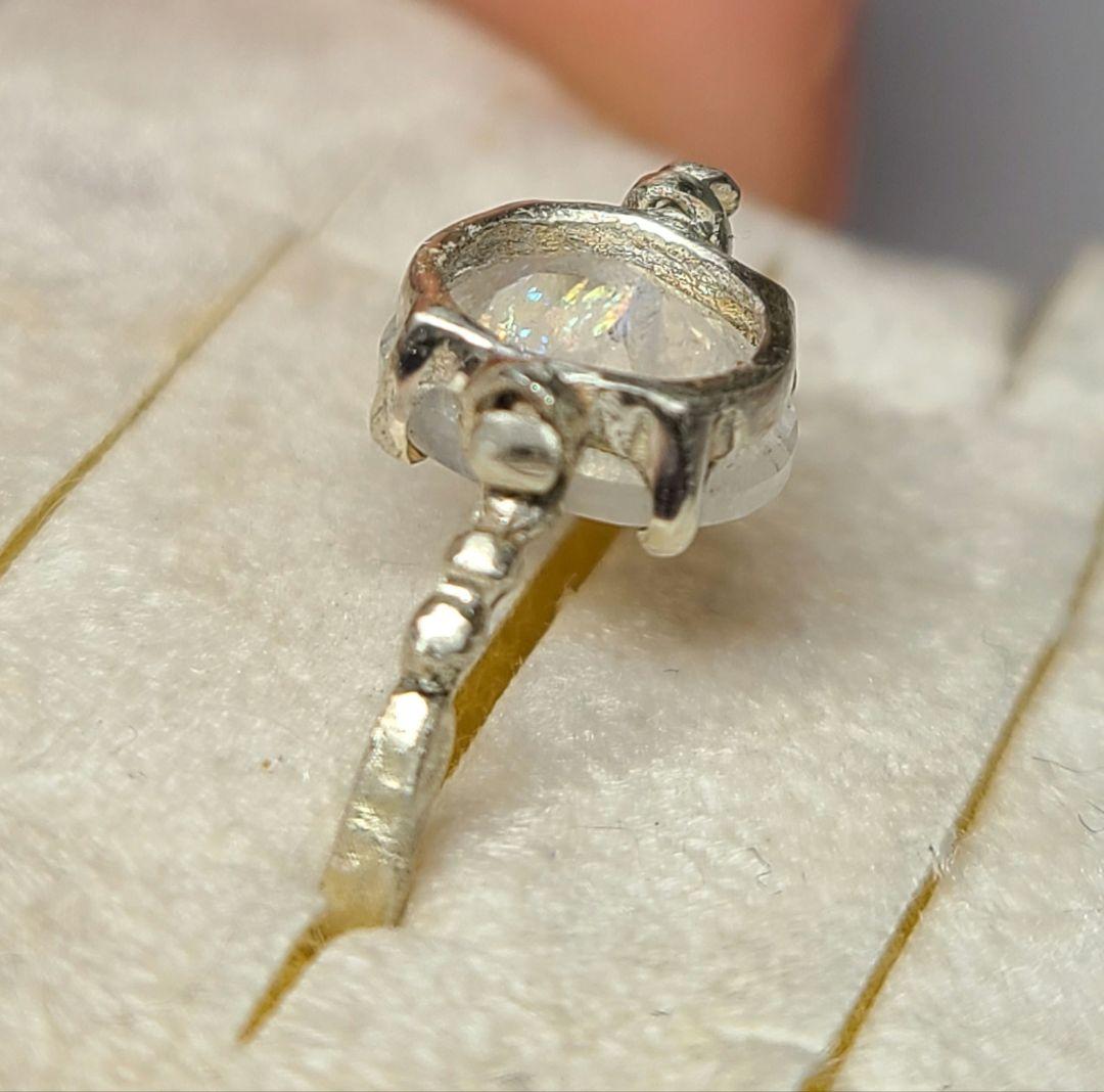 ダブルレインボー!!★レインボームーンストーンスイングリング★