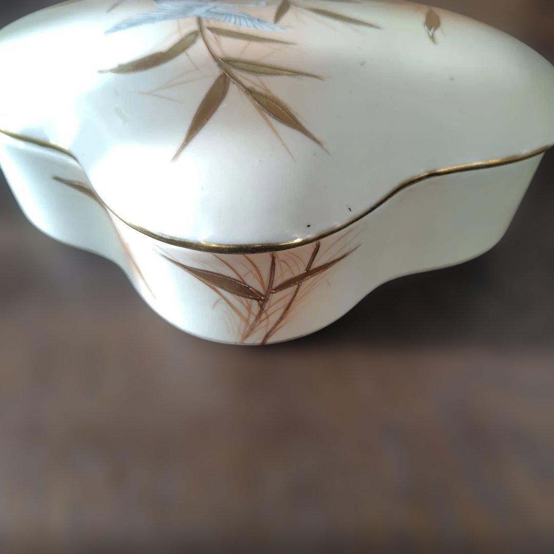 UCAGCO 葦に水鳥図 蓋物