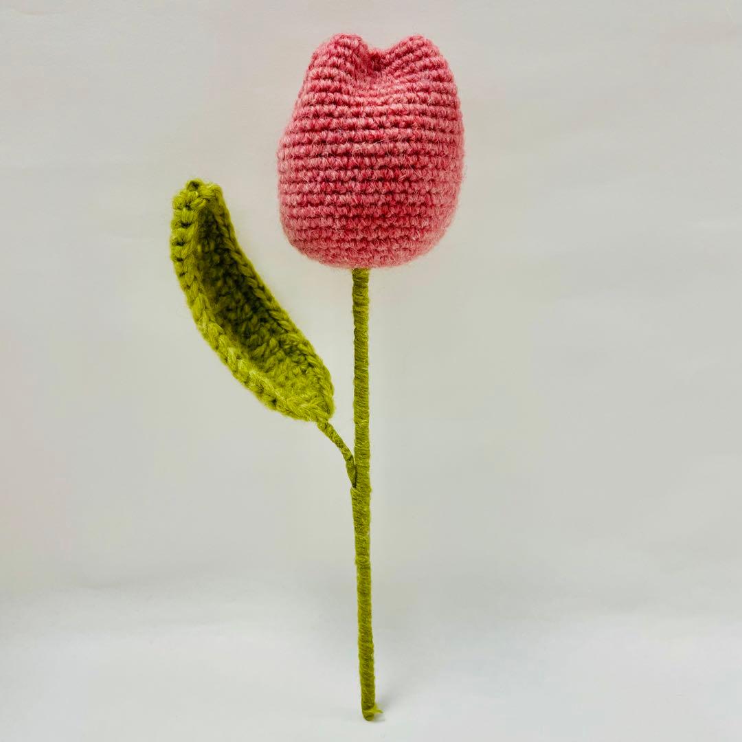 ハンドメイド　チューリップ　枯れない花　かぎ針　あみぐるみ　プレゼント　入学式