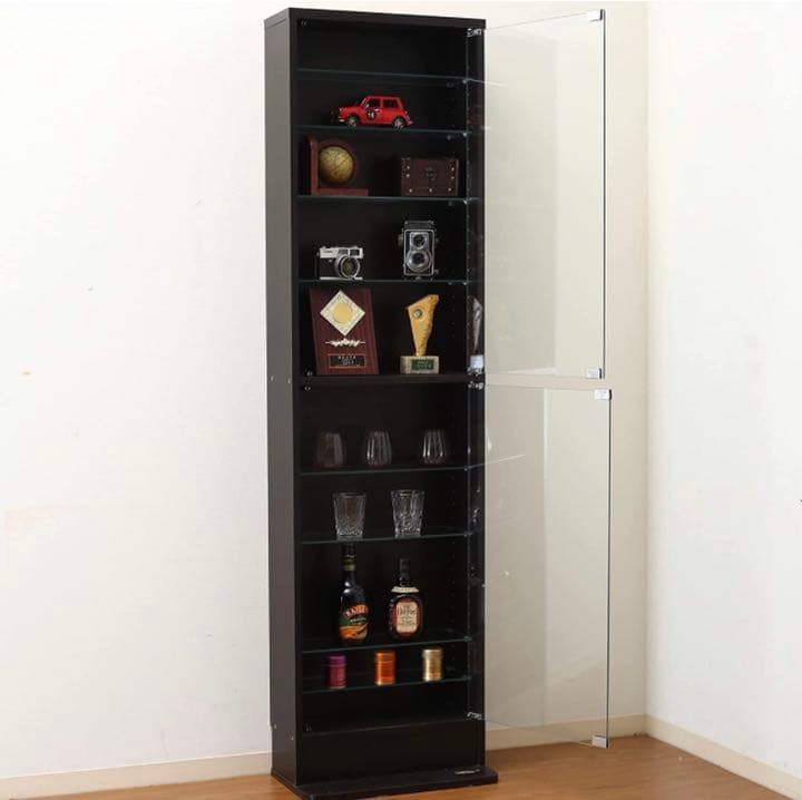 コレクションケース フィギュア ショーケース 棚 ラック プラモデル ブラック