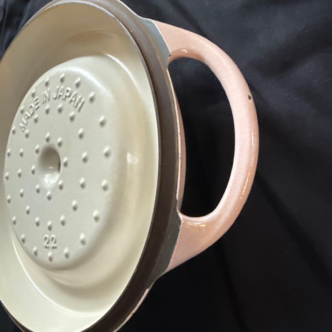 VERMICULAR オーブンポット両手鍋 パールピンク　２２ｃｍ