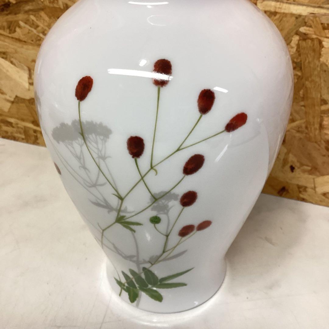 OKURA大倉陶器　『われもこう』フラワーベース　高級花瓶　インテリア（H69）