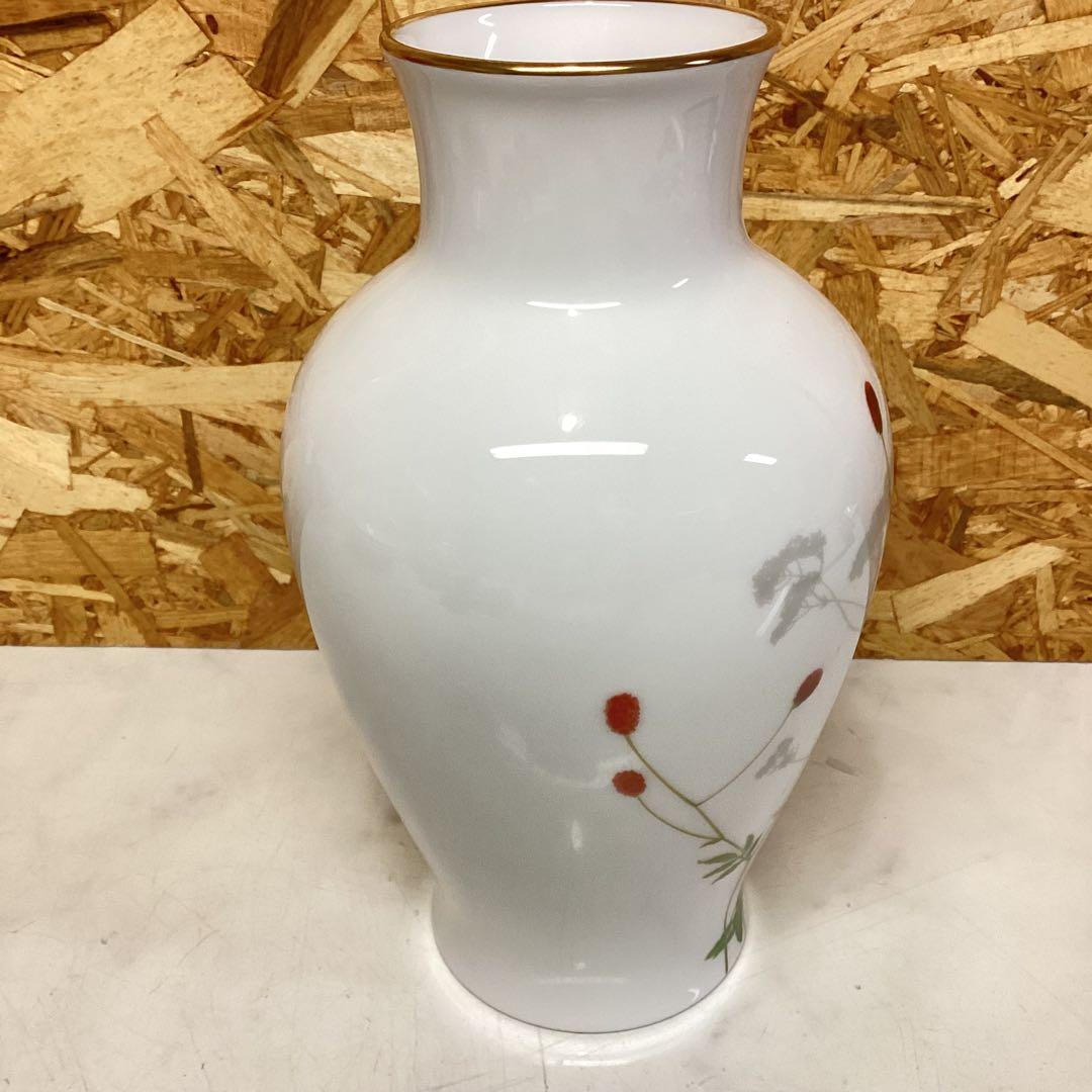 OKURA大倉陶器　『われもこう』フラワーベース　高級花瓶　インテリア（H69）