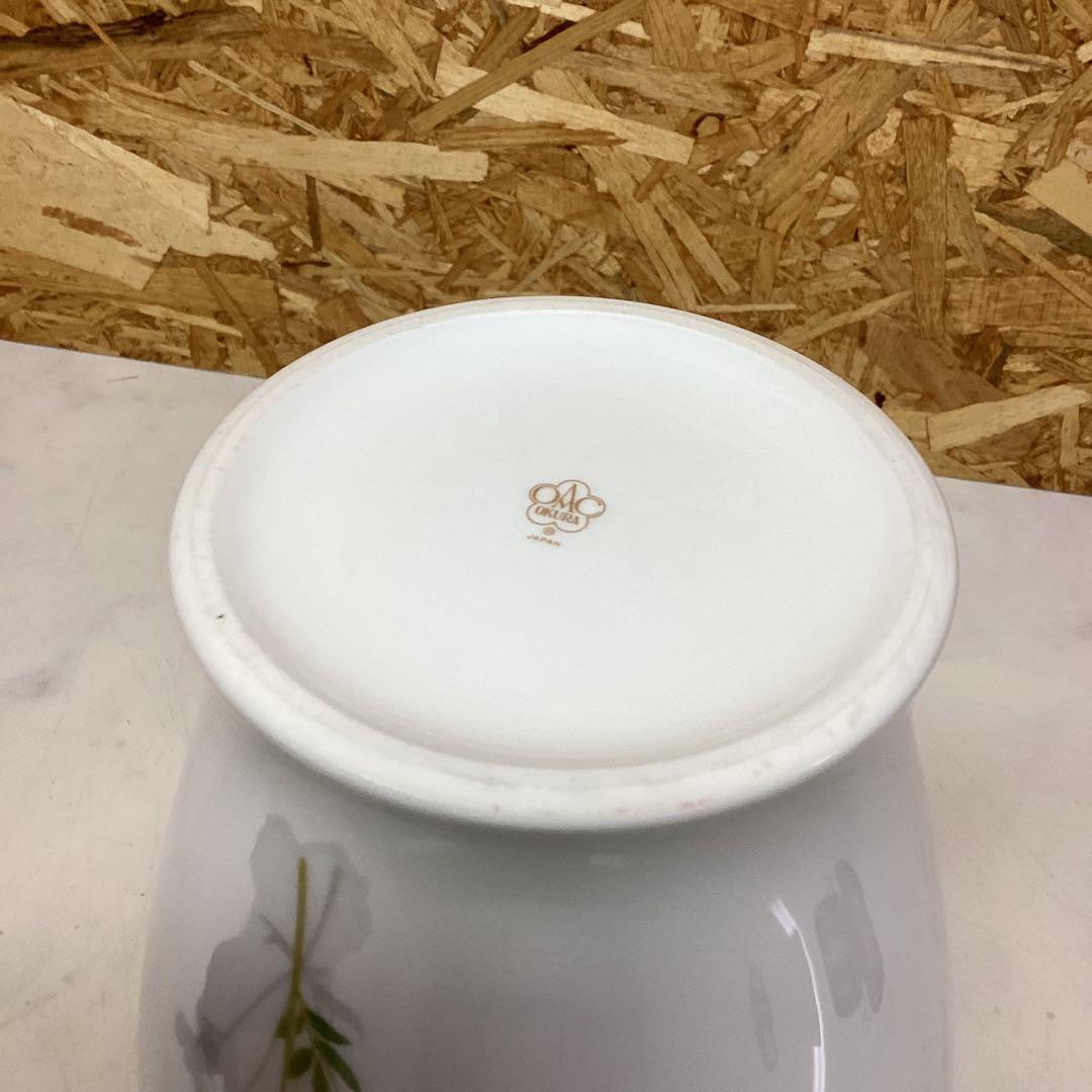 OKURA大倉陶器　『われもこう』フラワーベース　高級花瓶　インテリア（H69）