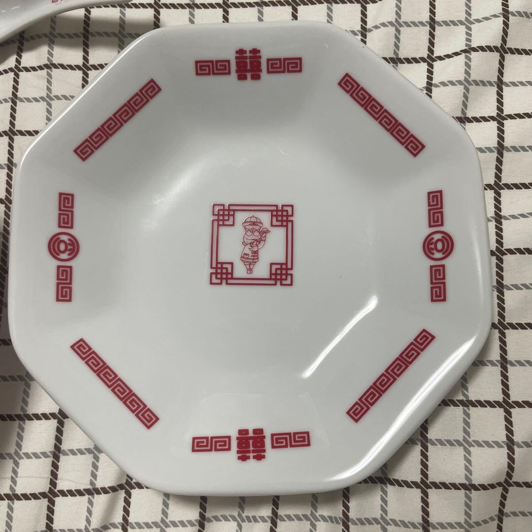 【新品】ピーナッツくん生誕記念「黄豆飯店」どんぶり、八角皿、レンゲ 3点セット