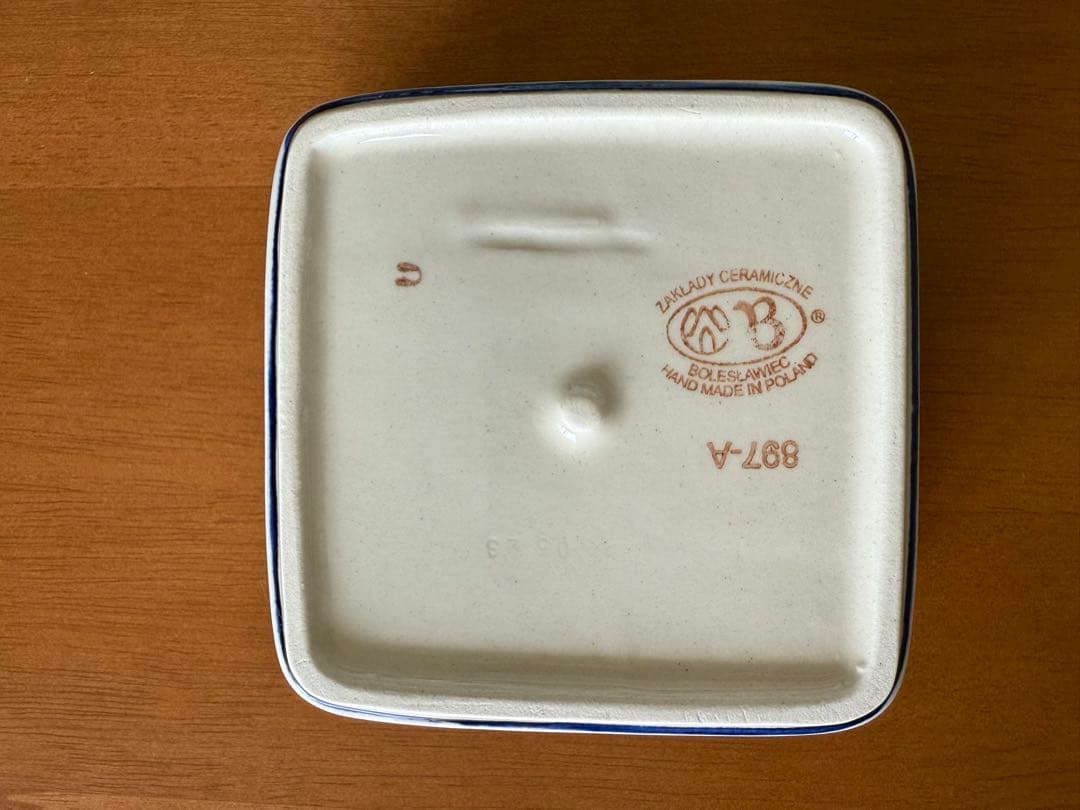 【美品】ポーランド陶器　ボレス社　スクエアボウル３点