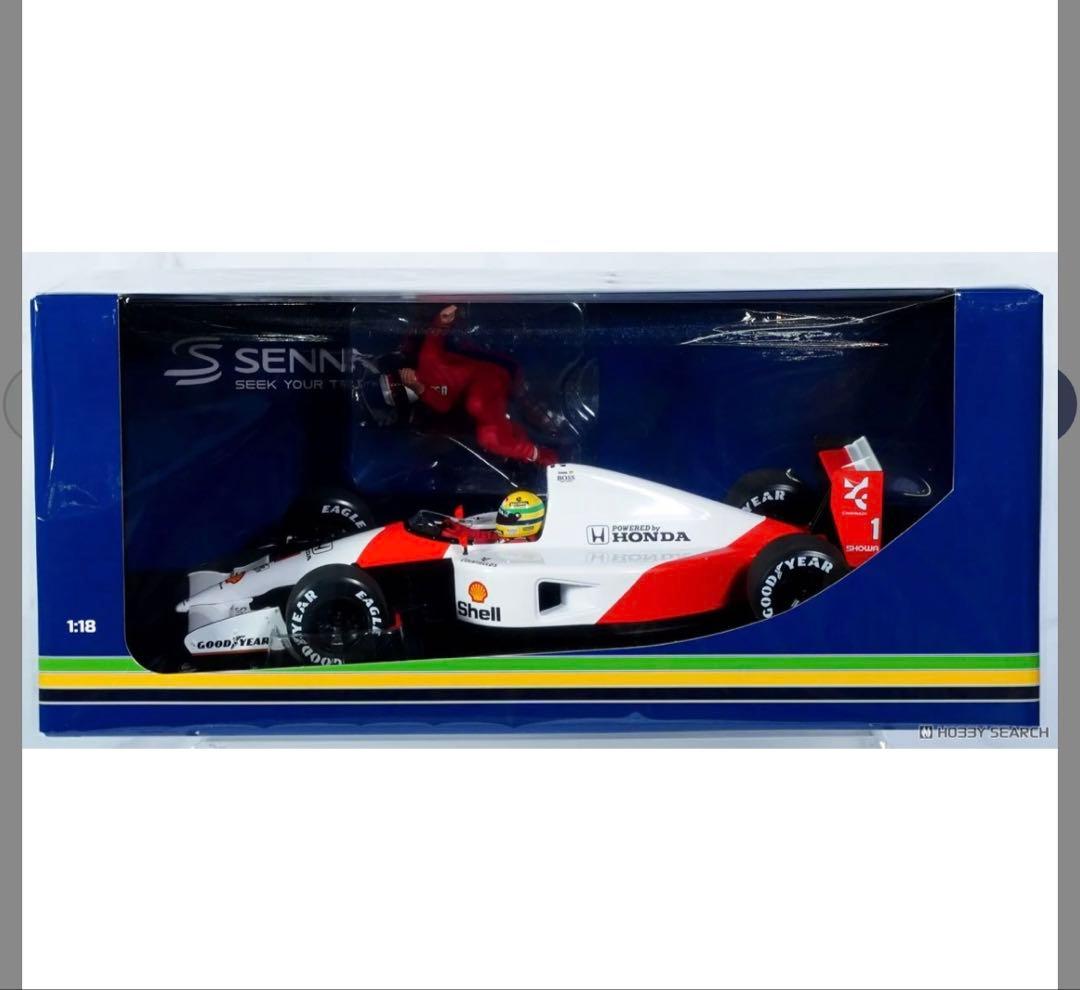 ミニチャンプス1/18 MP4/6 セナ1991メキシコGP アレジ付 新品