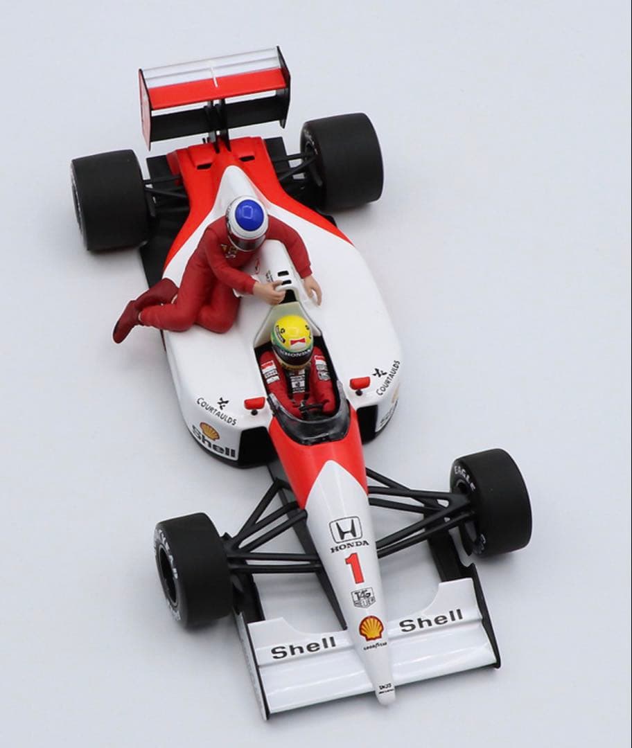 ミニチャンプス1/18 MP4/6 セナ1991メキシコGP アレジ付 新品