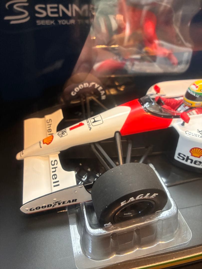 ミニチャンプス1/18 MP4/6 セナ1991メキシコGP アレジ付 新品